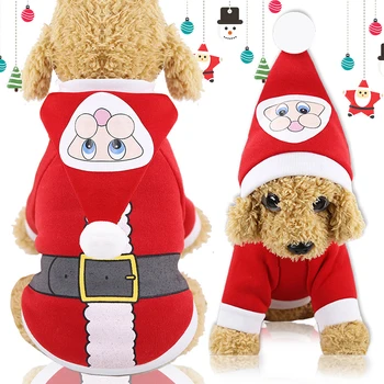 Kalėdų Drabužius, Šunų Kačių Drabužių Pet Drabužių Rudens Ir Žiemos, Santa Claus Mažųjų Ir Vidutinių Šunų Kalėdų Pet Suknelė Iki