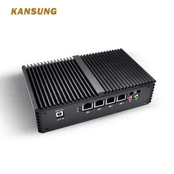 Kansung Mini Pc 4 Gigabit Micro pc Core i5 4 Ventiliatoriaus Mini PC Kompiuteris AES-NI Firewall router Thin Client Mini-Itx