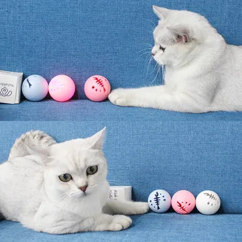 Katė žaislas kamuolys mėtų bell žėrintis žaislas augintiniui žaislas kamuolys naminių reikmenys