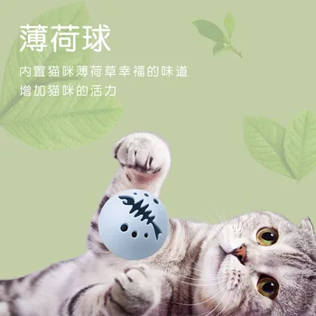Katė žaislas kamuolys mėtų bell žėrintis žaislas augintiniui žaislas kamuolys naminių reikmenys
