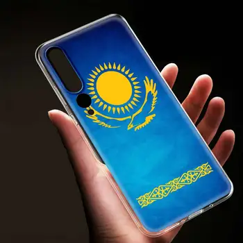 Kazachstano Vėliava Silikono Minkštas Telefoną Atveju Xiaomi Mi-10 Pastaba A2 8 10T Lite 10 Pro 5G 9T CC9 CC9E Poco X2 C3 X3 NFC Padengti Shell