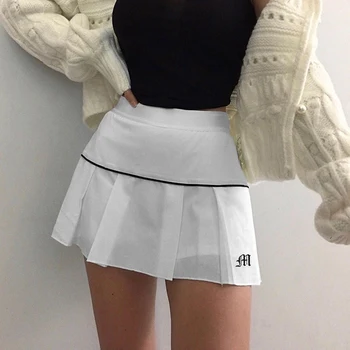 Korėjos Mados Plisuotos Sijonai Moterų Preppy Stiliaus Aukšto Juosmens Mini Sijonas Moterims Atsitiktinis Streetwear