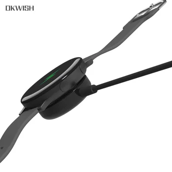 Kroviklis Doko Adapteris USB Įkrovimo Kabelis Pakeitimo Smart Žiūrėti Turėtojui Samsung Galaxy Žiūrėti Aktyvios 2 R820 R830 R500