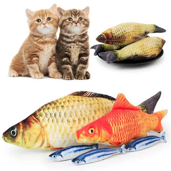 Kūrybos Žuvies Formos Kačių Žaislai Interaktyvus Katžolių Žaislai Katėms Kačiukai Įtempių Kačių Žaislai Augintiniai Kramtyti Žaislus-Pet Pet Katė Prekes