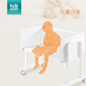 Maža ir lengva perkelti kūdikio lovelę 4 režimai multi-funkcija medžio masyvo kūdikių lova susiuvimo lova naujagimiai, 5 aukšto ir žemo padarinių lova