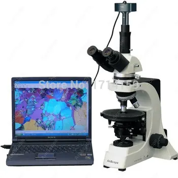Mineralogija--AmScope Prekių 40X-1500X Infinity Polarizing Mikroskopo + 3MP Kamera