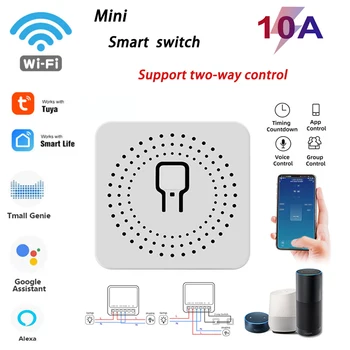 MINI Wifi Smart Switch Laikmatis Belaidžio Jungikliai Protingo Namo Automatizavimo Suderinama Su Tuya Smart Alexa, Google, Namų Tobulinimas