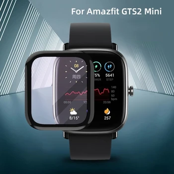 Minkštas Pluošto Stiklo Apsauginė Plėvelė Padengti Amazfit Žiūrėti GTS2 Mini Už Xiaomi Full Screen Protector Atveju Amazfit GTS 2 Mini