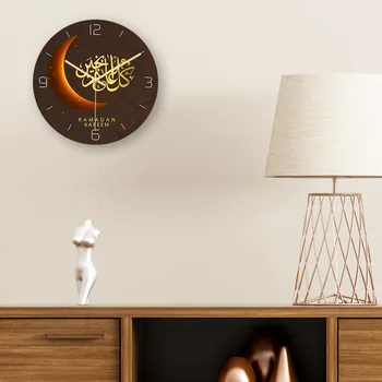 Musulmonų Eid modelis sieninis laikrodis trijų matmenų akrilo laikrodis miegamojo kambarį baldų apdailai išjungti
