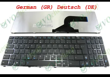 Naujas Notebook Laptop klaviatūros Asus G60 K52 U50 UX50 X61 G60J G60V G60JX G60VX Juoda vokietijos GR Deutsch su Rėmu - V111462AK