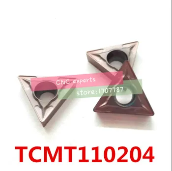 Nemokamas pristatymas TCMT110204 karbido CNC įdėklai,CNC tekinimo įrankis,taikomos nerūdijančio plieno ir plieno apdirbimas, įdėkite STGCR/STWCR