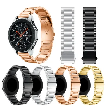 Nerūdijančio Plieno Watchband Samsung GearS2/S3 Pasienio Apyrankės Juostelės 20/22mm Galaxy Watch42/46mm Huawei 2 Greito atleidimo Grupė
