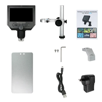 Nešiojamų 1080P Mikroskop LED Skaitmeninis Didinamojo stiklo Mobiliojo Telefono techninės Priežiūros QC/Pramonės/Surinkimo, Tikrinimo, su Metaliniu Stovu