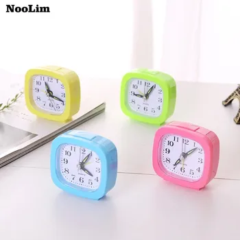 NOOLIM Kūrybinė Asmenybė Minimalistinio staliukas Laikrodis Žadintuvas Vaikų Miegamasis Mini Paprastas Mažas Žadintuvas