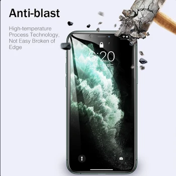 Oppselve 3D Grūdintas Stiklas iPhone 11 Pro Max XS Max XR X SE 2020 Screen Protector, iPhone 7 8 6 6S Plius Apsauginė Plėvelė