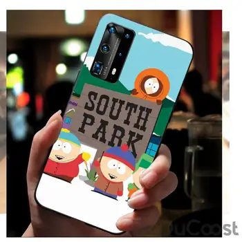 Pietų Parkas tapybos meno Coque Telefoną Atveju huawei P40 pro lite P8 P9 P10 P20 30 psmart 2017 m. 2018 m. 2019 m.