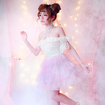 Princesė saldus lolita dressBOBON21 Japonija GA kilimo ir tūpimo tako high-end mažas pasakų suknelė stebėjimo suknelė putojantis sniego D1368