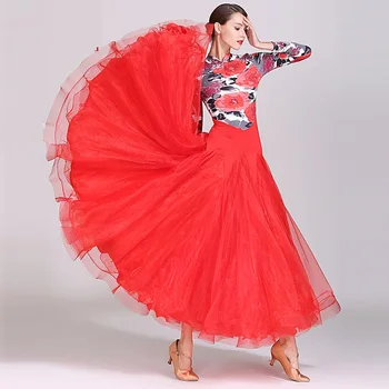 Rumba kostiumai valsas ilgai šokių suknelės moterims sportinių šokių drabužius standartas suknelės flamenko suknelė suknelės balus pardavimui