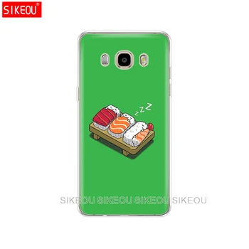 Silikono padengti telefono dėklas Samsung Galaxy J1 J2 j3 skyrius J5 J7 MINI 2016 pagrindinis Japonų virtuvė, Suši maisto