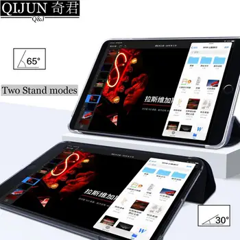 Tablet case for Samsung Galaxy Tab 9.7 & Oksana Auto Smart Miego pabusti funda Trifold Stovėti Kietas viršelis rubisafe odos SM-P550/P555