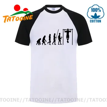 Tatooine Calisthenics Marškinėliai Evoliucija Calisthenics T-Shirt Nuostabus Medvilnės Marškinėliai Vyrų Short-Sleeve 5xl Grafinis Paplūdimio Marškinėlius
