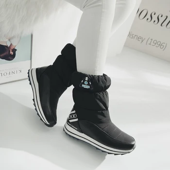 TIMETANGWomen batai 2021 naujų aukštos kokybės tirštėti pliušinis žiemos batų mados moterų sniego batai platformos moterų batai E173
