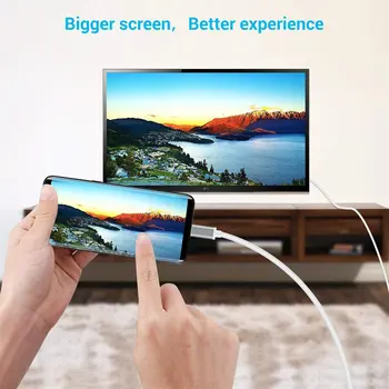 Tipas-C USB-C-HDMI HDTV 4K Kabelis Samsung Galaxy Note 8 9 S10+ Plius Adapteris, Kabelis 1,8 M USB-HDMI C