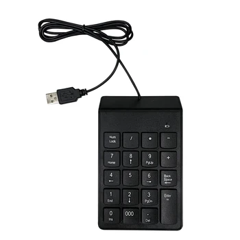 USB Klaviatūra su 19 Klavišus Klaviatūros Klaviatūros Laptop Notebook Skaičių Įvedimo Klaviatūrą
