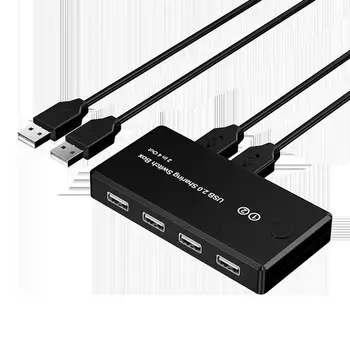 USB KVM USB 3.0-2.0 Switcher už Klaviatūrą, Pelę, Spausdintuvą, Ekranas 2 Vnt Bendrinimo 4 Prietaisai