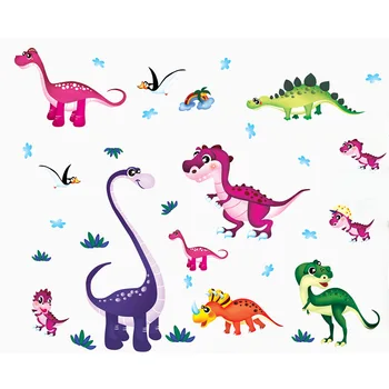 Vaikų Animacinių filmų Lipdukas, Popierius Dinozaurų Gražus Klasikinis Žaislai Vaikams Dovanų Įklijuoti Sienos Prekės 