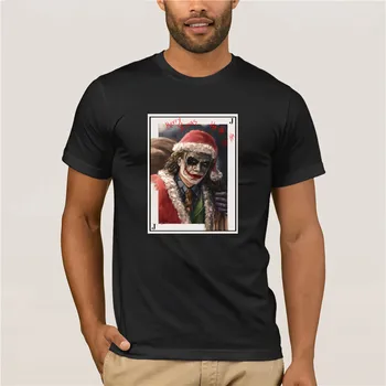 Vasaros T Shirt Mens Vasaros Stiliaus Mados Santa Žaisti Joker Kortele Kalėdos, Kalėdos Pateikti Drabužiai, vyriški atsitiktinis mados T-shirt