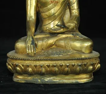 Vestuvių dekoravimas Tibeto Budizmas bronzos 24k auksu Paauksuota Tsongkhapa Meistras Šamanizmo Budos Statula