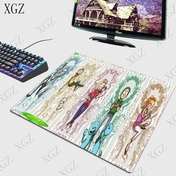 XGZ Rick Anime Didelis Fiksavimo Krašto Pelės Mygtukai Dydis 30x60cm 40x90cm Žaidimų Klaviatūra Mousepads CSGO DOTA Gamer