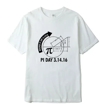 XIN YI vyriški T-shirt Viršuje Quality medvilnės Įdomi geometrija matematinė formulė spausdinimas o-kaklo kietas vyrų T-shirt vyrai