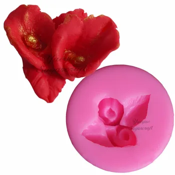 Yueyue Sugarcraft Gėlių silikono formos minkštas pelėsių tortas dekoravimo priemonės šokolado confeitaria pelėsių kepimo priedai