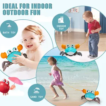 ZHENDUO Kūdikių Vonios Žaislai Plūduriuoja Vėjo-iki Vonios Žaislai Beach Baseinas Krabų Žaislai, Vonios Žaislai, Vandens Žaislai mažiems Vaikams Berniukams, Žaislai Mergaitėms