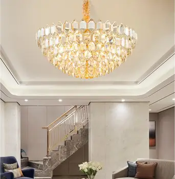 Šiuolaikinės kristalų liustra kambarį prabanga dekoratyvinės lempos tuščiaviduriai kūrybos turas restoranas, kambarių k9 kristalų lempos