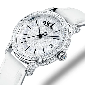 Šveicarija, Laikrodžių Karnavalas Prabangos Prekės Pilna Deimantų Žiūrėti Moterų Japonijoje MIYOTA Mechaninė Automatinė Safyras Laikrodis C86905-1
